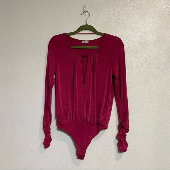 Free People Kaya Long Sleeve Bodysuit Sz S NWOT - Picture 12 of 15